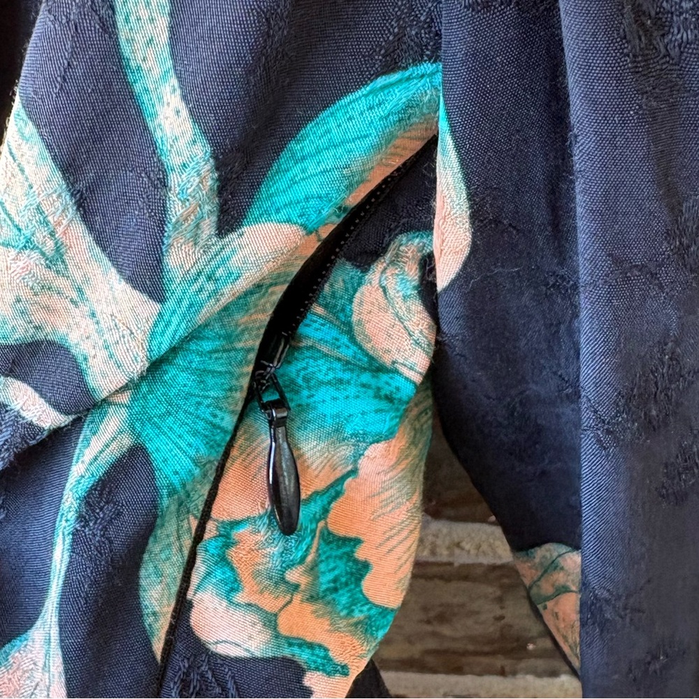 Sandro Bruni Asymmetric Floral Printed Mini Dress Size 6 - Picture 10 of 16